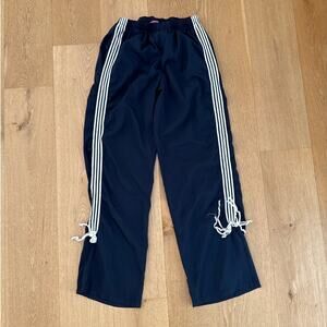 Edikted Track Pants Ribbon Sides  Remy Size M Navy Blue White